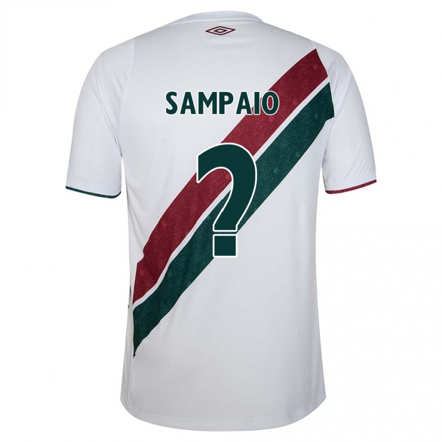 Gyermek Labdarúgás Miguel Sampaio #0 Fehér Zöld Barna Idegenbeli Jersey 2024/25 Mez Póló Ing