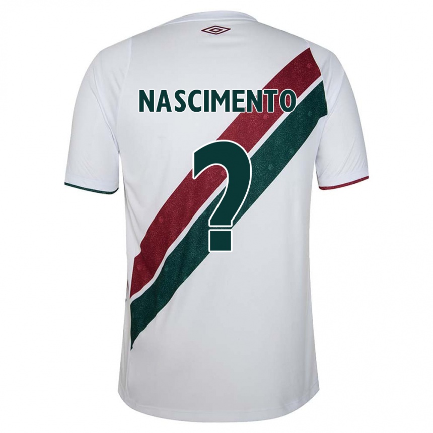 Gyermek Labdarúgás Hiago Nascimento #0 Fehér Zöld Barna Idegenbeli Jersey 2024/25 Mez Póló Ing