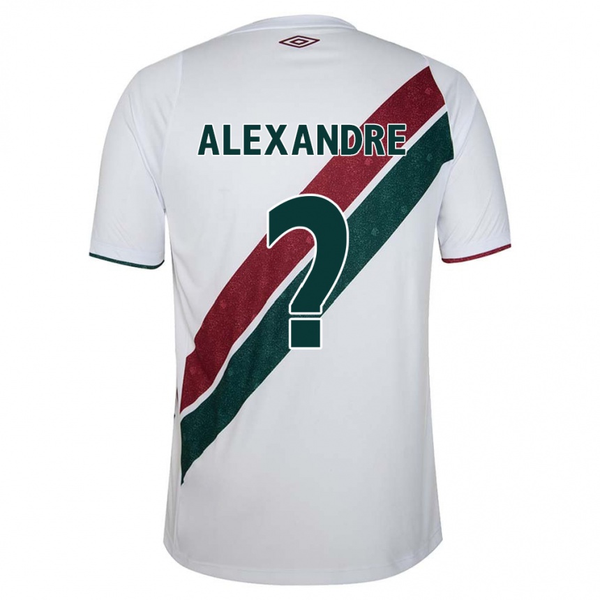 Gyermek Labdarúgás Alexandre #0 Fehér Zöld Barna Idegenbeli Jersey 2024/25 Mez Póló Ing