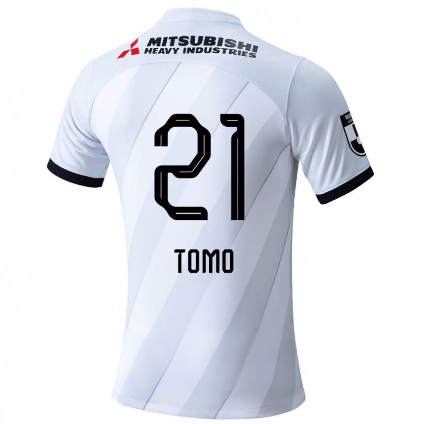 Gyermek Labdarúgás Tomoaki Okubo #21 Fehér Szürke Idegenbeli Jersey 2024/25 Mez Póló Ing