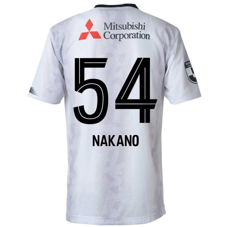 Gyermek Labdarúgás Yui Nakano #54 Fehér Fekete Idegenbeli Jersey 2024/25 Mez Póló Ing