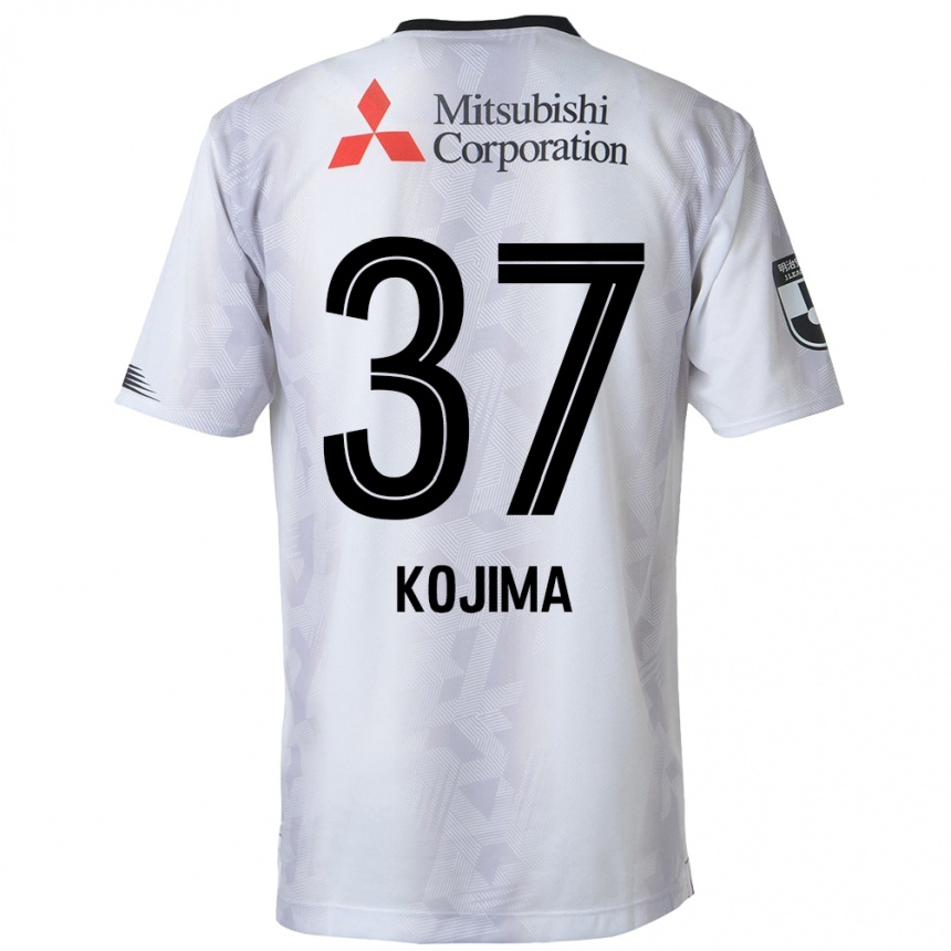 Gyermek Labdarúgás Satsuki Kojima #37 Fehér Fekete Idegenbeli Jersey 2024/25 Mez Póló Ing