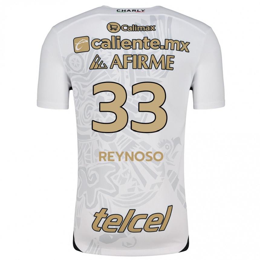 Gyermek Labdarúgás Emanuel Reynoso #33 Fehér Fekete Idegenbeli Jersey 2024/25 Mez Póló Ing