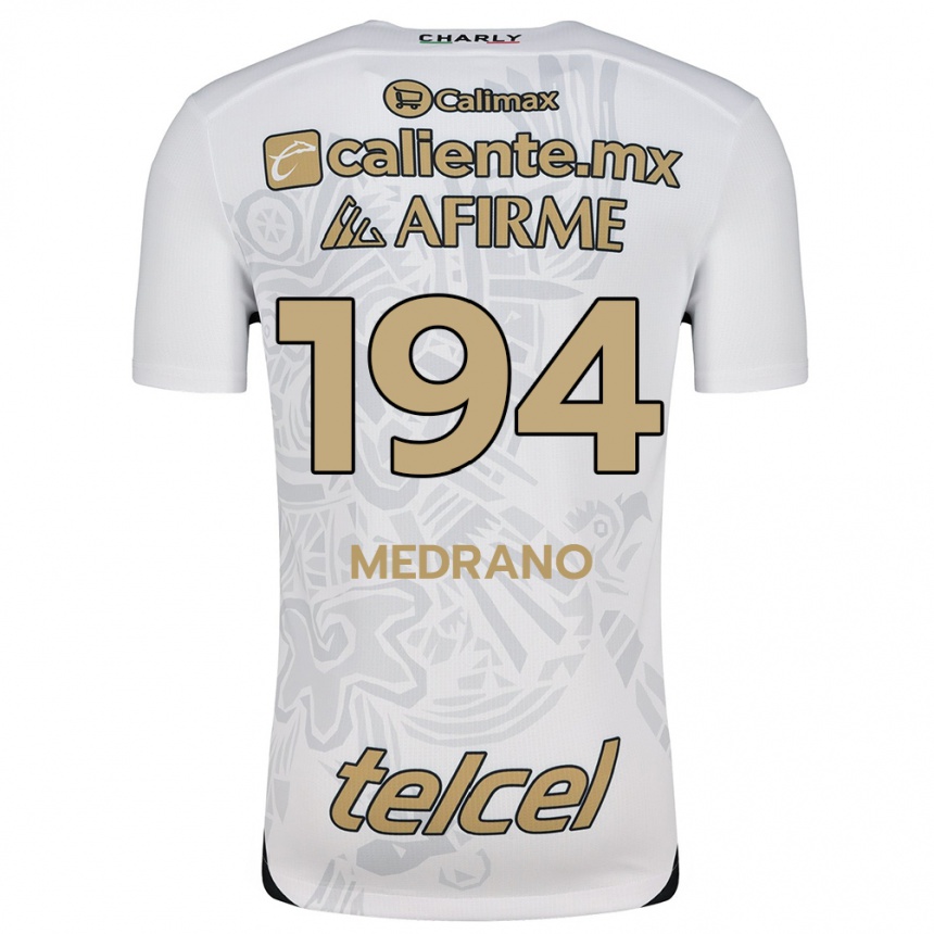 Gyermek Labdarúgás Luis Medrano #194 Fehér Fekete Idegenbeli Jersey 2024/25 Mez Póló Ing