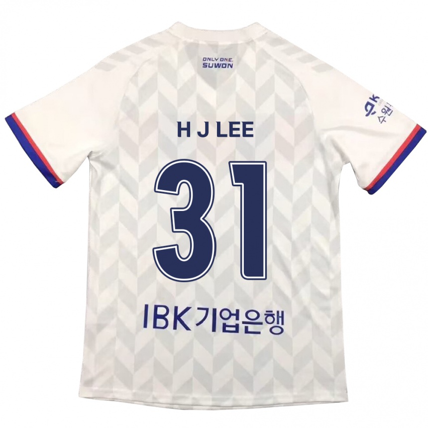 Gyermek Labdarúgás Jae-Hoon Lee #31 Fehér Kék Idegenbeli Jersey 2024/25 Mez Póló Ing