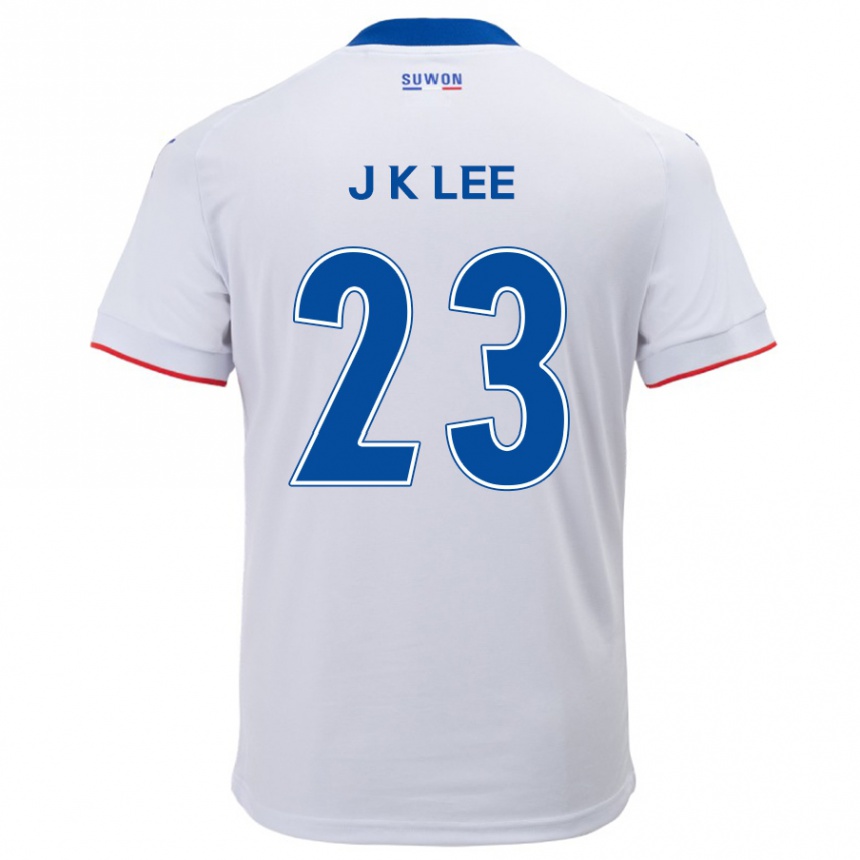 Gyermek Labdarúgás Ki-Je Lee #23 Fehér Kék Idegenbeli Jersey 2024/25 Mez Póló Ing