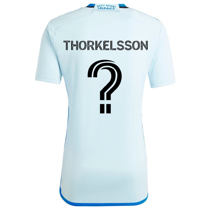 Gyermek Labdarúgás Róbert Orri Thorkelsson #0 Jégkék Idegenbeli Jersey 2024/25 Mez Póló Ing