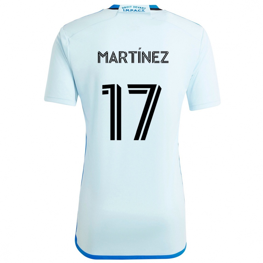 Gyermek Labdarúgás Josef Martínez #17 Jégkék Idegenbeli Jersey 2024/25 Mez Póló Ing