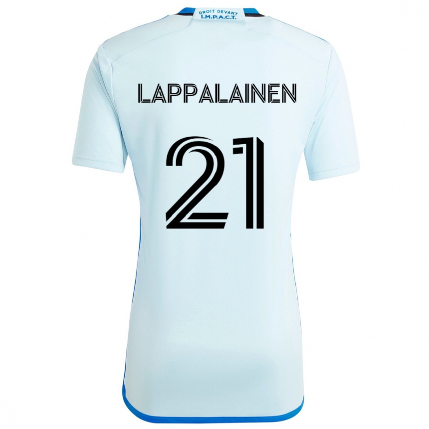 Gyermek Labdarúgás Lassi Lappalainen #21 Jégkék Idegenbeli Jersey 2024/25 Mez Póló Ing