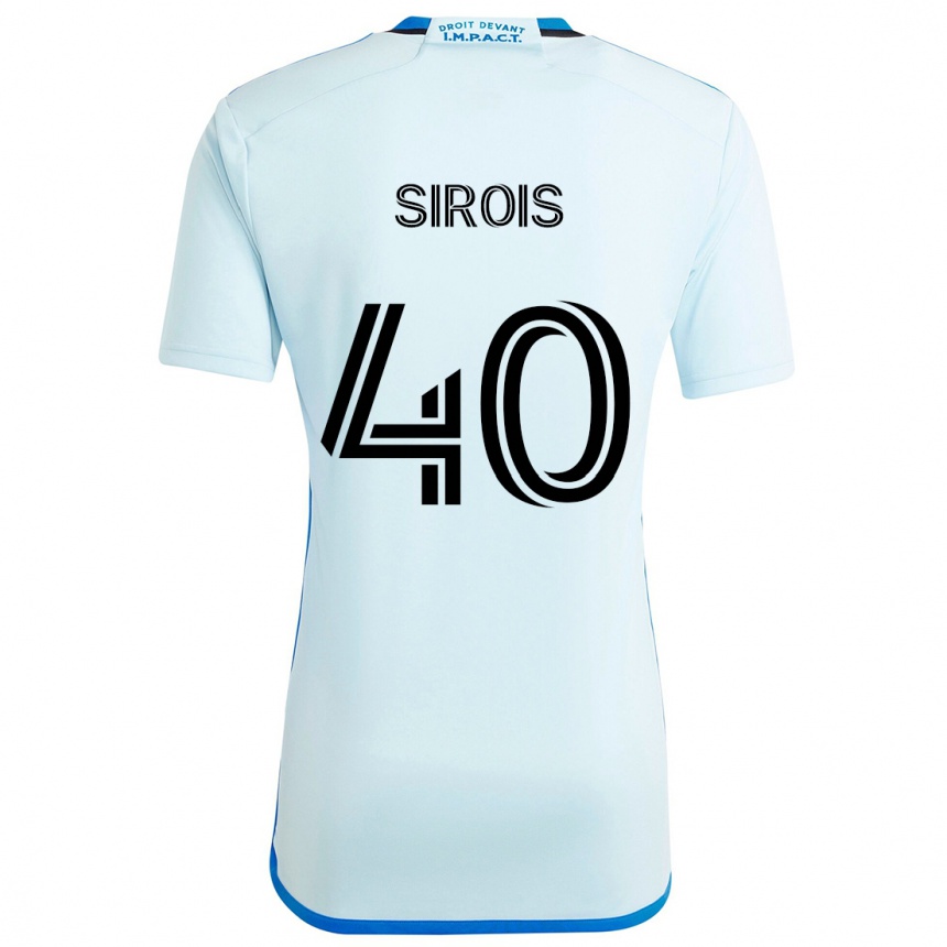 Gyermek Labdarúgás Jonathan Sirois #40 Jégkék Idegenbeli Jersey 2024/25 Mez Póló Ing