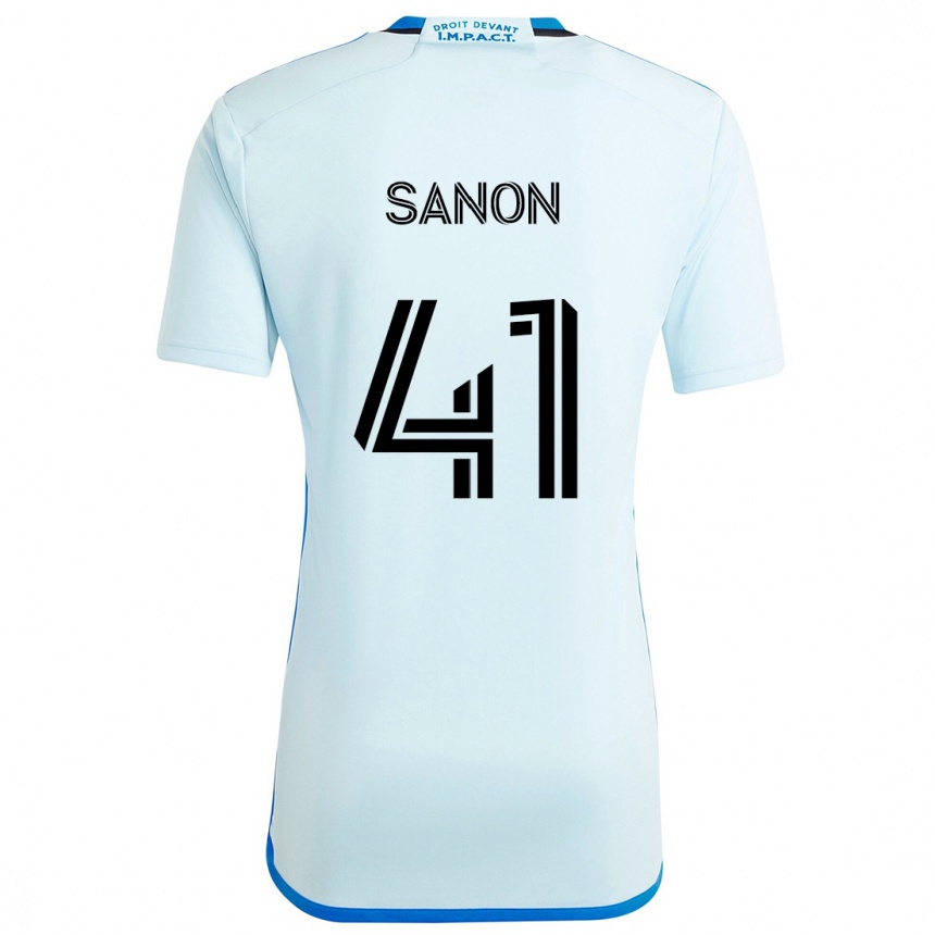 Gyermek Labdarúgás Jérémy Sanon #41 Jégkék Idegenbeli Jersey 2024/25 Mez Póló Ing