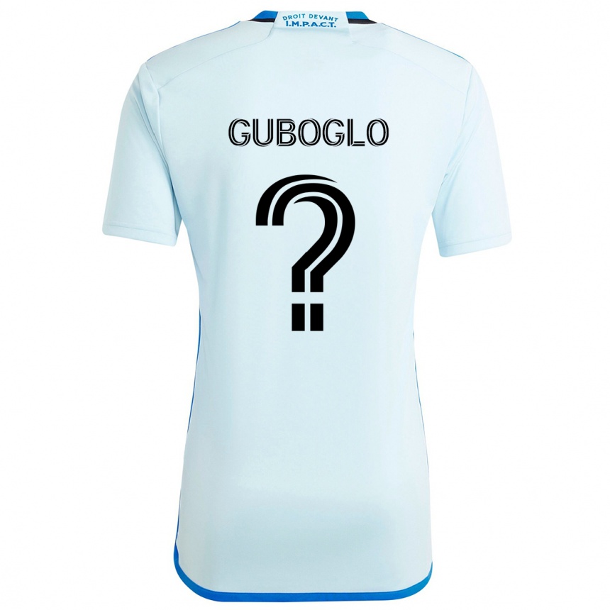 Gyermek Labdarúgás Yuri Guboglo #0 Jégkék Idegenbeli Jersey 2024/25 Mez Póló Ing