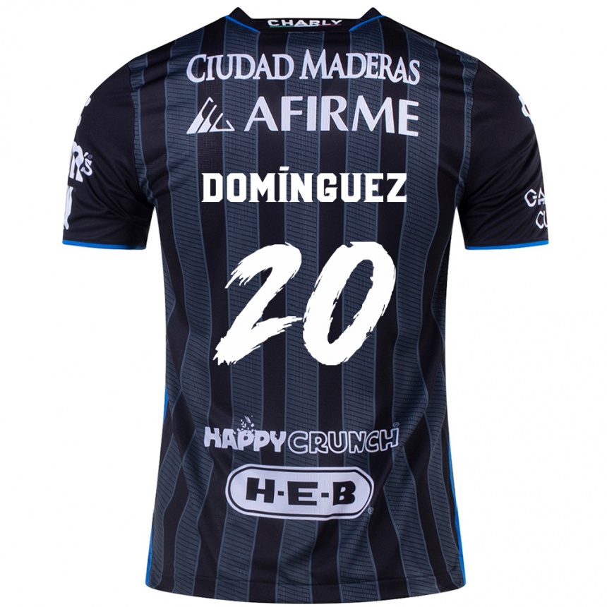 Gyermek Labdarúgás Misael Domínguez #20 Fehér Fekete Idegenbeli Jersey 2024/25 Mez Póló Ing