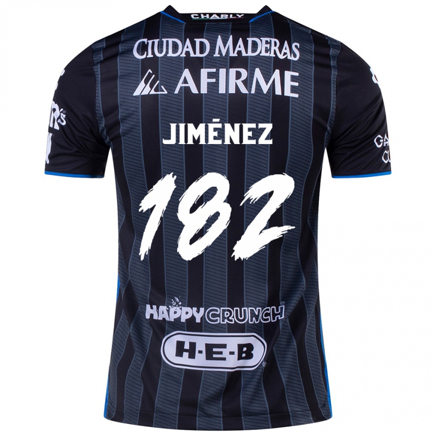 Gyermek Labdarúgás Carlos Jiménez #182 Fehér Fekete Idegenbeli Jersey 2024/25 Mez Póló Ing