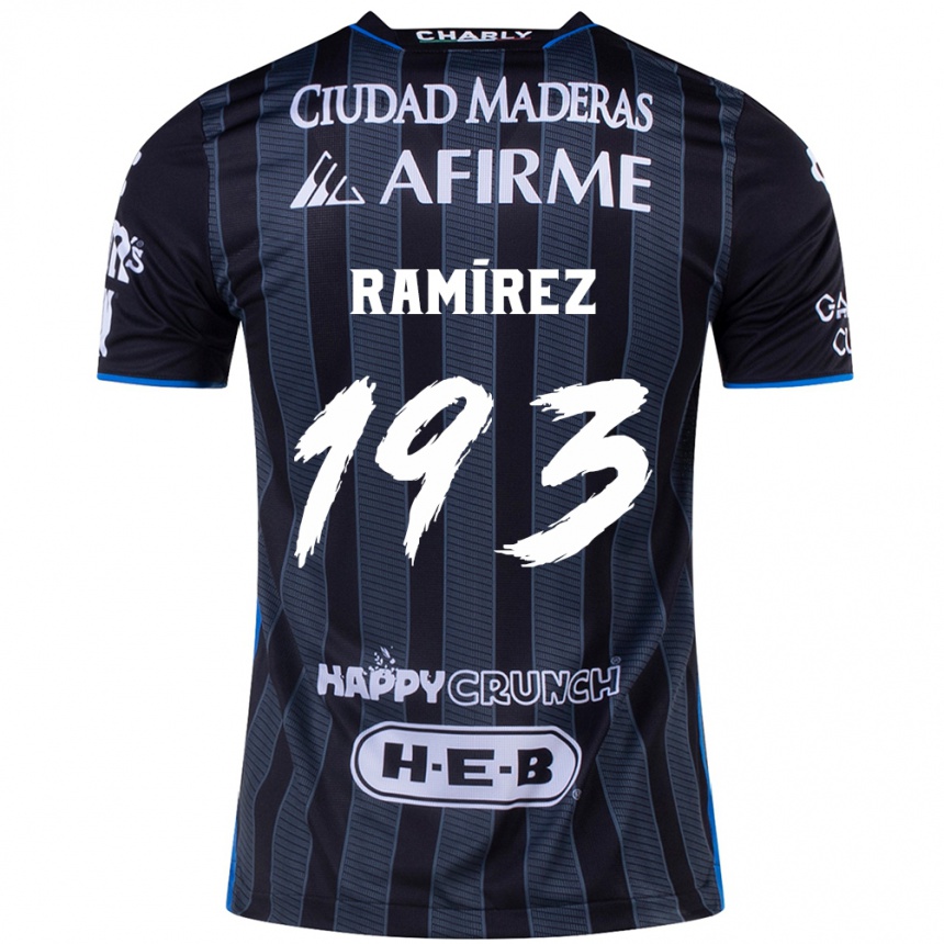 Gyermek Labdarúgás Ángel Ramírez #193 Fehér Fekete Idegenbeli Jersey 2024/25 Mez Póló Ing