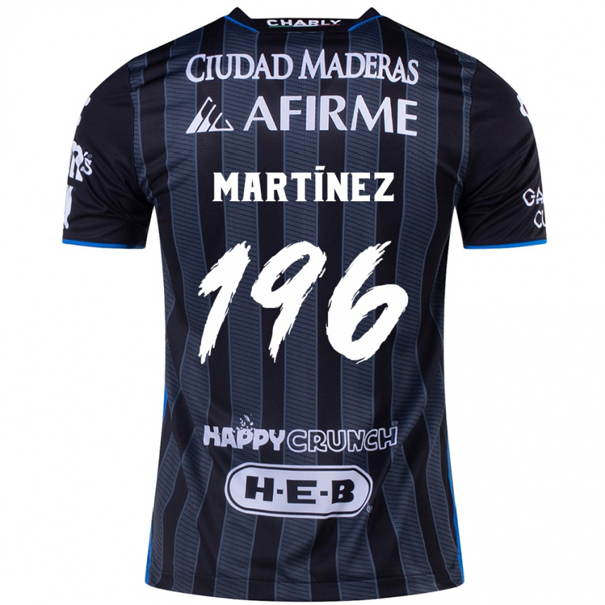 Gyermek Labdarúgás Diego Martínez #196 Fehér Fekete Idegenbeli Jersey 2024/25 Mez Póló Ing