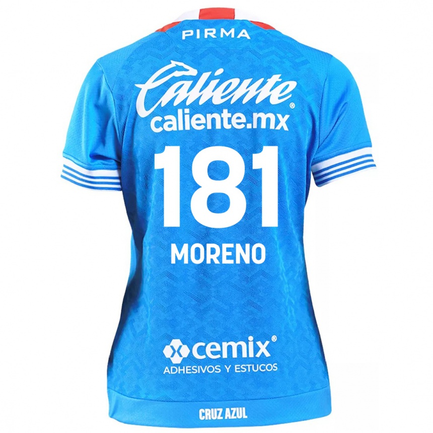 Férfi Labdarúgás Roberto Moreno #181 Égszínkék Hazai Jersey 2024/25 Mez Póló Ing