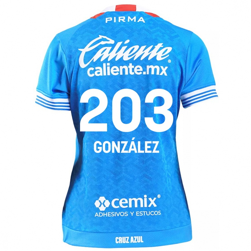 Férfi Labdarúgás Rogelio González #203 Égszínkék Hazai Jersey 2024/25 Mez Póló Ing