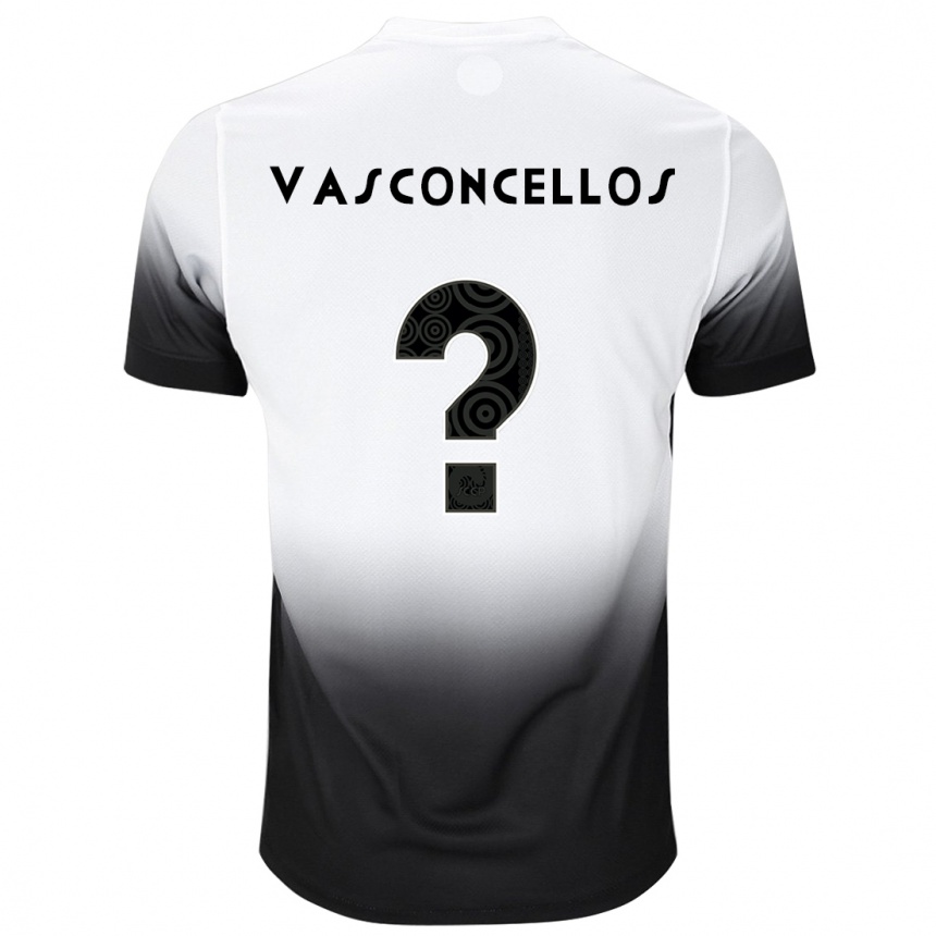 Férfi Labdarúgás Cauã Vasconcellos #0 Fehér Fekete Hazai Jersey 2024/25 Mez Póló Ing