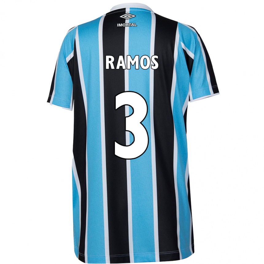 Férfi Labdarúgás João Ramos #3 Kék Fekete Fehér Hazai Jersey 2024/25 Mez Póló Ing