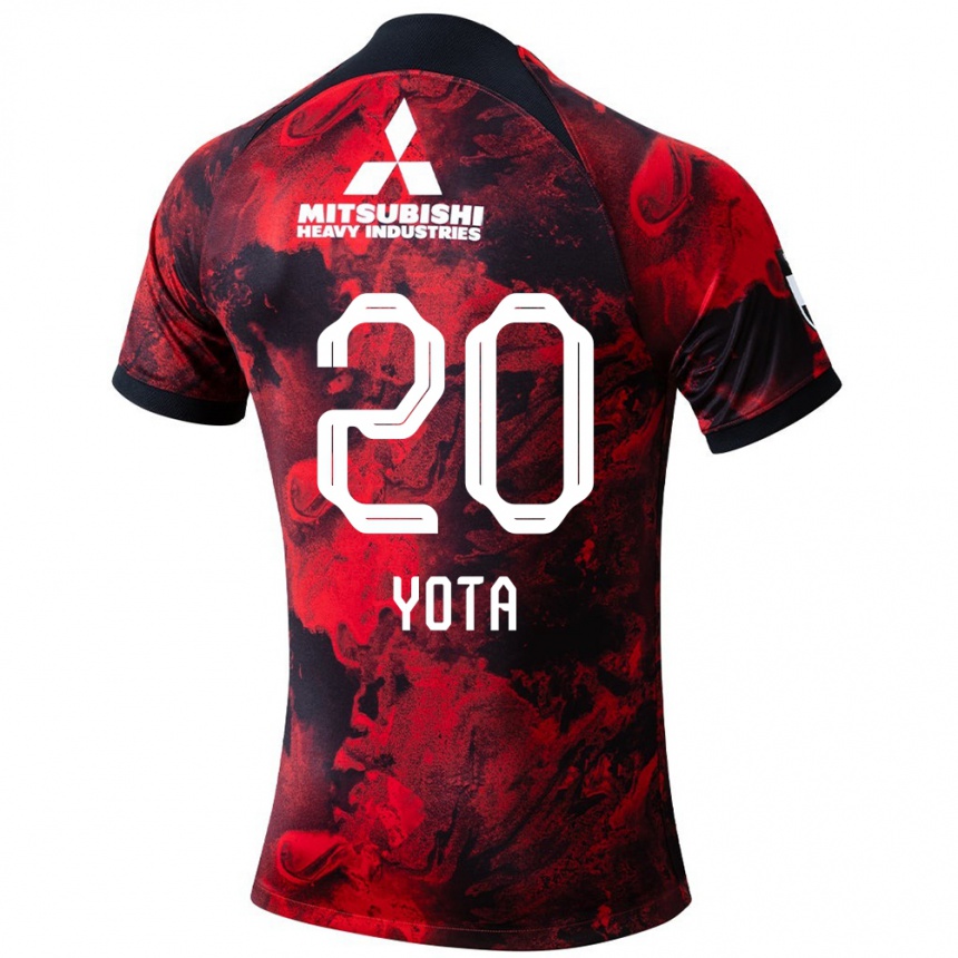 Férfi Labdarúgás Yota Sato #20 Piros Fekete Hazai Jersey 2024/25 Mez Póló Ing