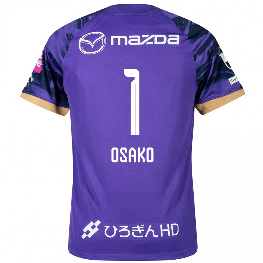 Férfi Labdarúgás Keisuke Osako #1 Lila Fehér Hazai Jersey 2024/25 Mez Póló Ing