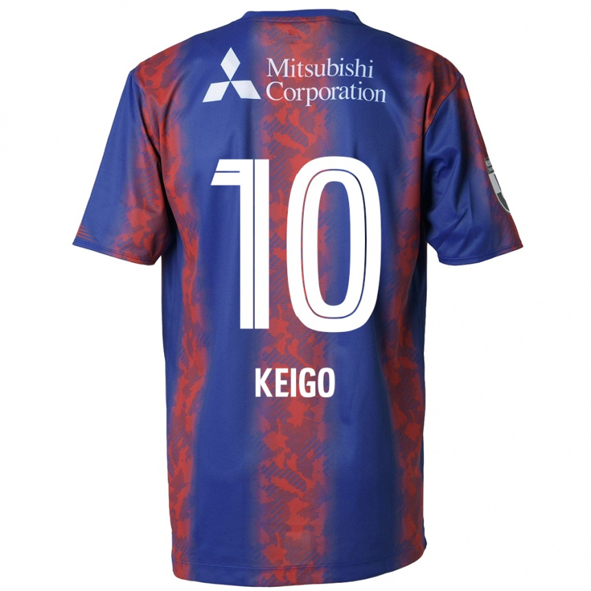 Férfi Labdarúgás Keigo Higashi #10 Kék Piros Hazai Jersey 2024/25 Mez Póló Ing