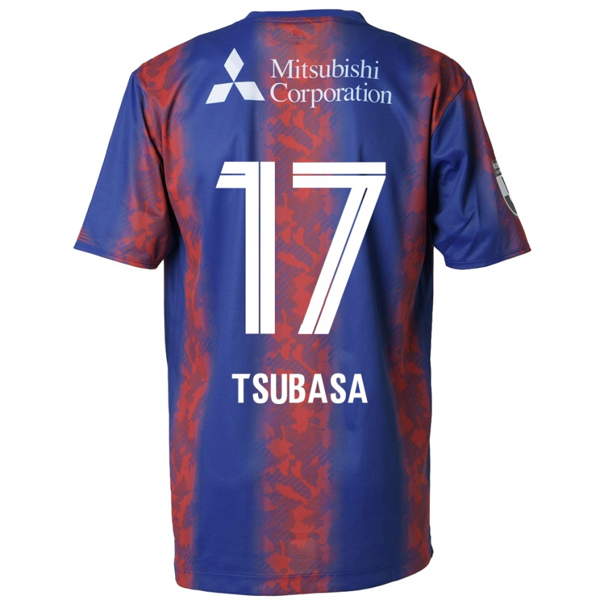 Férfi Labdarúgás Tsubasa Terayama #17 Kék Piros Hazai Jersey 2024/25 Mez Póló Ing