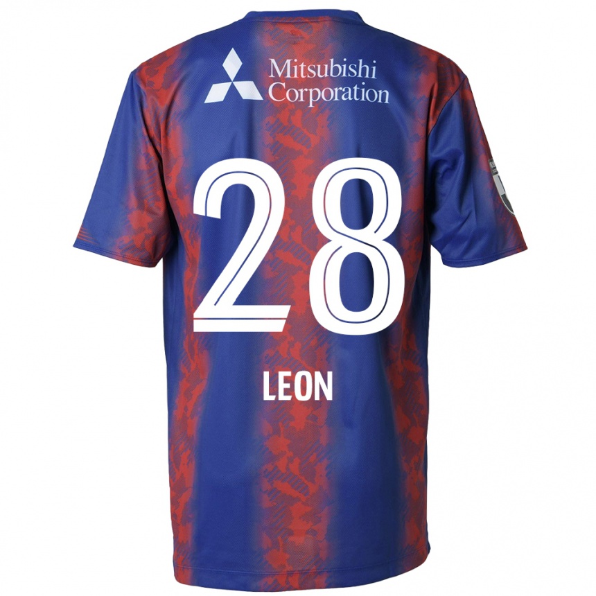 Férfi Labdarúgás Leon Nozawa #28 Kék Piros Hazai Jersey 2024/25 Mez Póló Ing