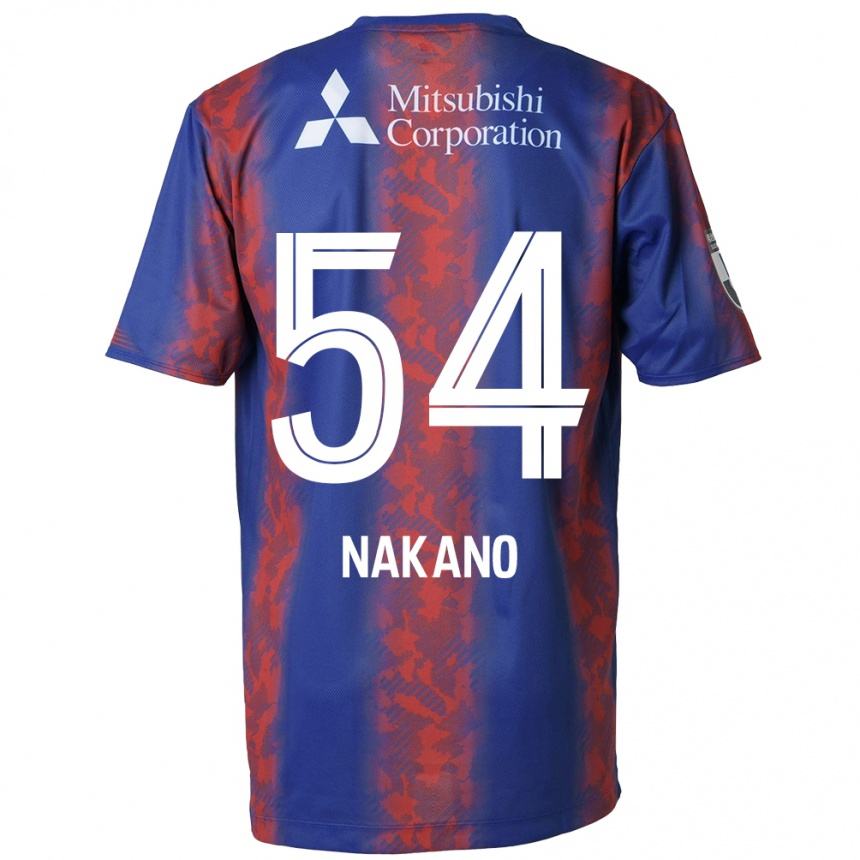 Férfi Labdarúgás Yui Nakano #54 Kék Piros Hazai Jersey 2024/25 Mez Póló Ing