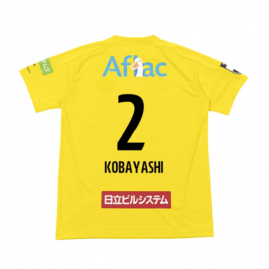 Férfi Labdarúgás Kensei Kobayashi #2 Sárga Fekete Hazai Jersey 2024/25 Mez Póló Ing