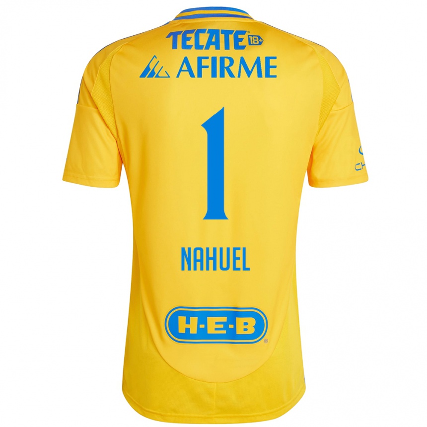 Férfi Labdarúgás Nahuel Guzman #1 Arany Sárga Hazai Jersey 2024/25 Mez Póló Ing