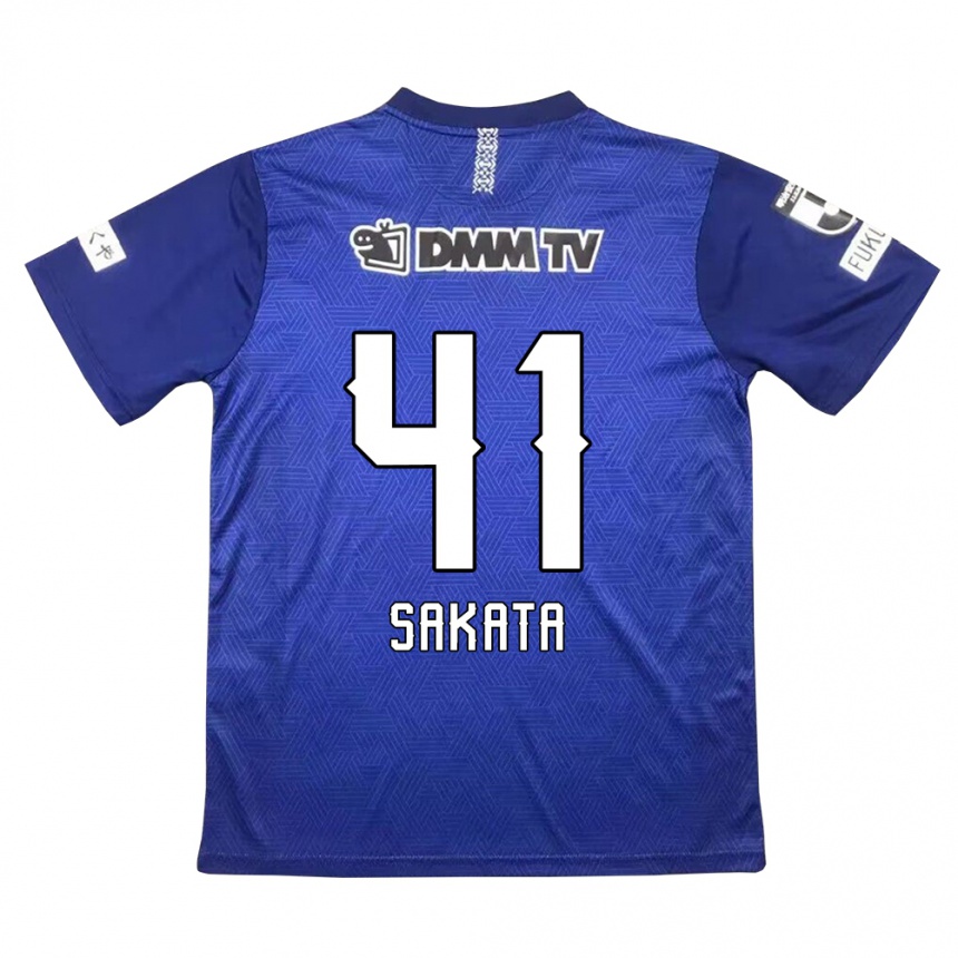 Férfi Labdarúgás Daiki Sakata #41 Sötétkék Hazai Jersey 2024/25 Mez Póló Ing