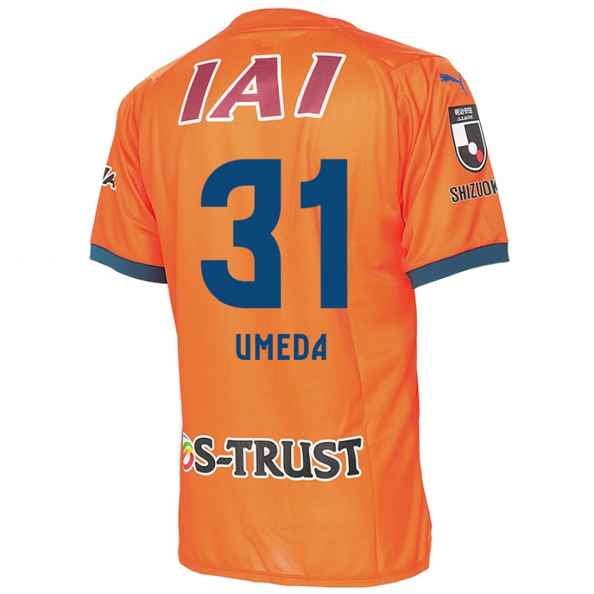 Férfi Labdarúgás Togo Umeda #31 Orange Blue Hazai Jersey 2024/25 Mez Póló Ing