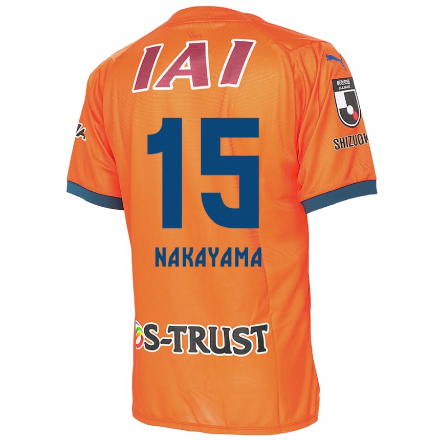 Férfi Labdarúgás Atsuki Nakayama #15 Orange Blue Hazai Jersey 2024/25 Mez Póló Ing