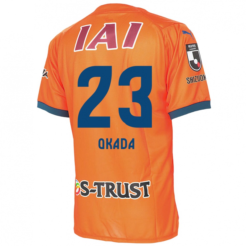 Férfi Labdarúgás Shu Okada #23 Orange Blue Hazai Jersey 2024/25 Mez Póló Ing