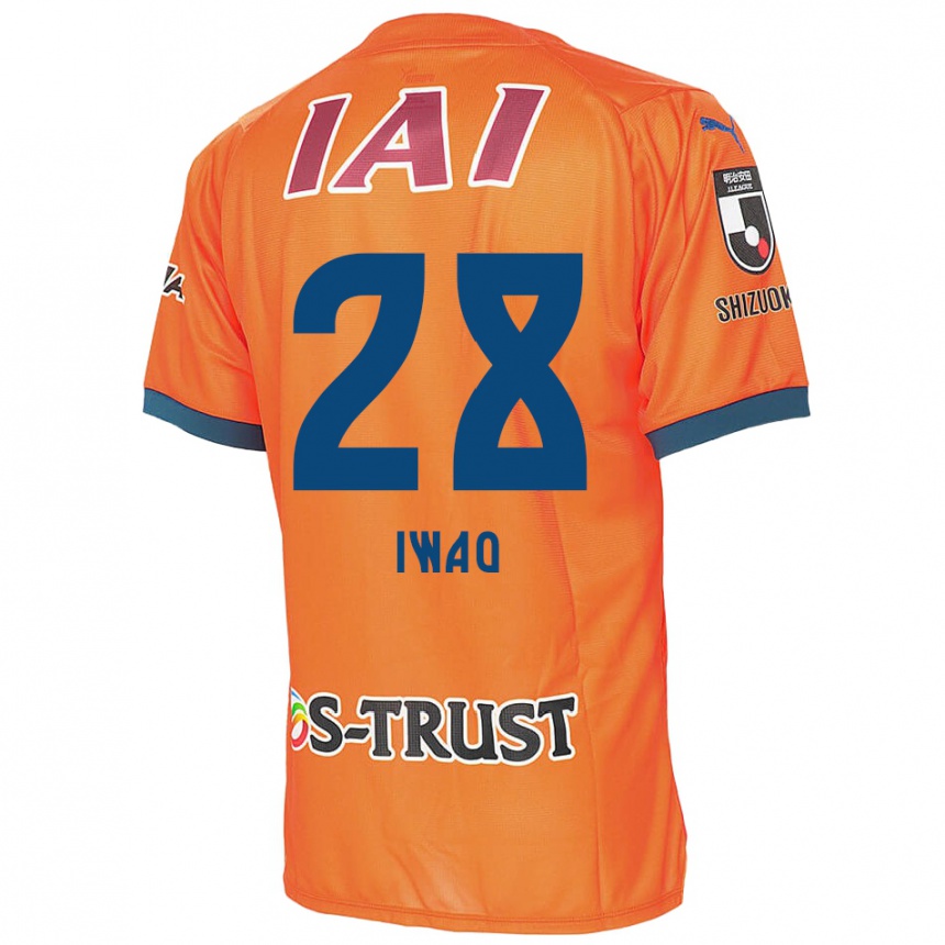 Férfi Labdarúgás Takeru Iwao #28 Orange Blue Hazai Jersey 2024/25 Mez Póló Ing