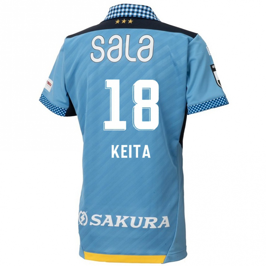 Férfi Labdarúgás Keita Takahata #18 Kék Fekete Hazai Jersey 2024/25 Mez Póló Ing