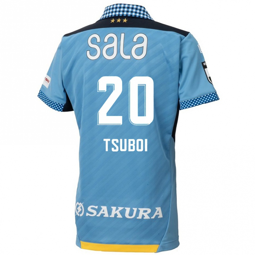 Férfi Labdarúgás Yuya Tsuboi #20 Kék Fekete Hazai Jersey 2024/25 Mez Póló Ing