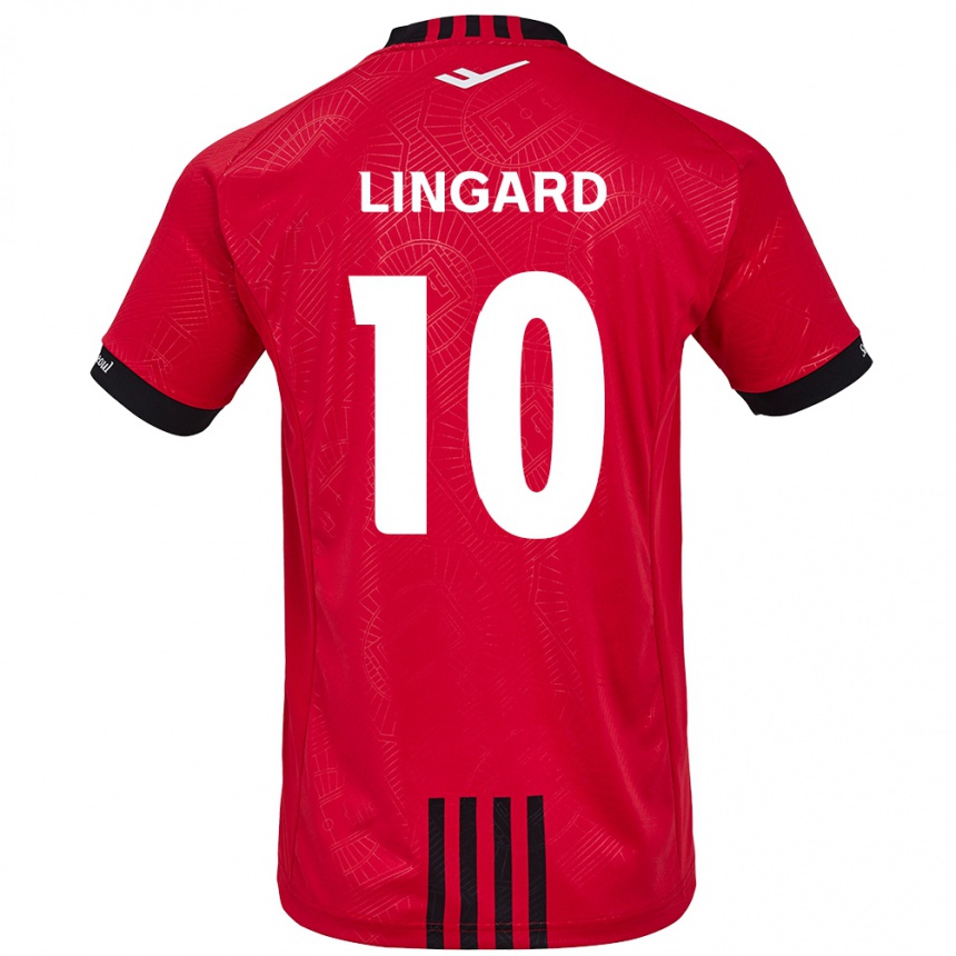 Férfi Labdarúgás Jesse Lingard #10 Piros Fekete Hazai Jersey 2024/25 Mez Póló Ing