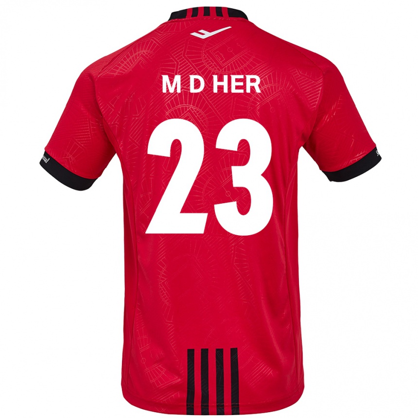 Férfi Labdarúgás Dong-Min Her #23 Piros Fekete Hazai Jersey 2024/25 Mez Póló Ing