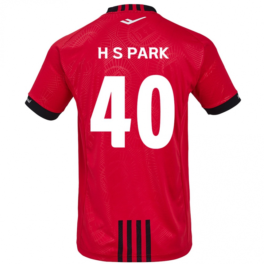 Férfi Labdarúgás Seong-Hun Park #40 Piros Fekete Hazai Jersey 2024/25 Mez Póló Ing