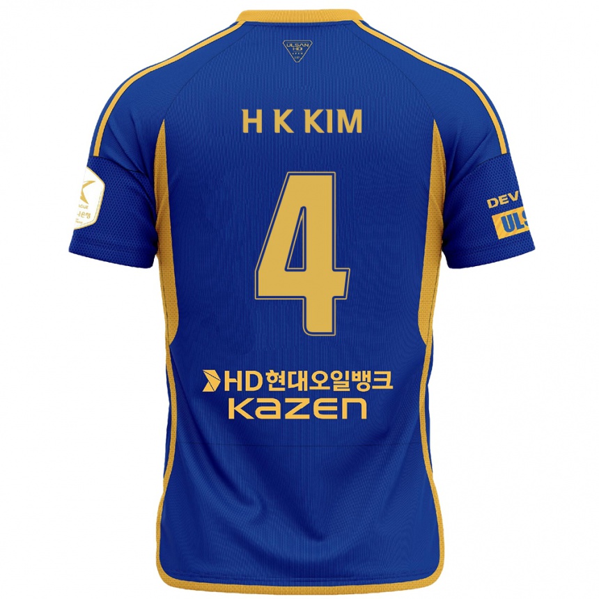 Férfi Labdarúgás Kee-Hee Kim #4 Kék Sárga Hazai Jersey 2024/25 Mez Póló Ing