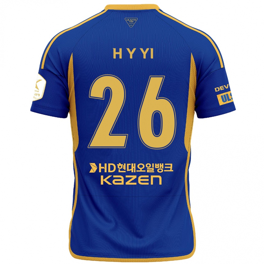 Férfi Labdarúgás Yong-Hyeon Yi #26 Kék Sárga Hazai Jersey 2024/25 Mez Póló Ing