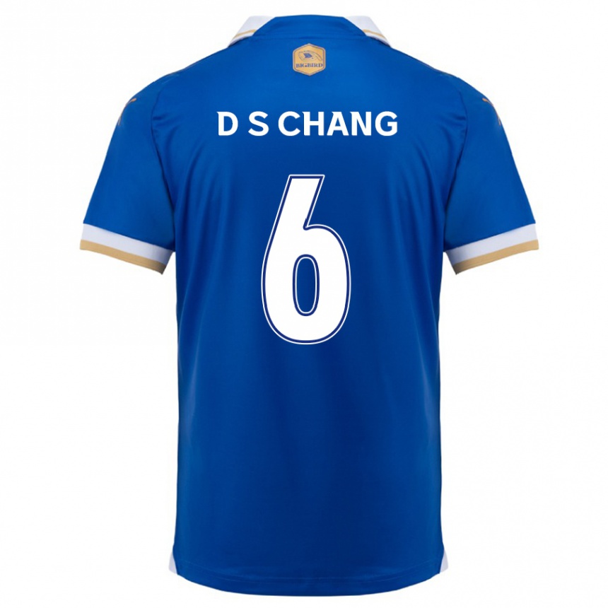 Férfi Labdarúgás Se-Dong Chang #6 Kék Fehér Hazai Jersey 2024/25 Mez Póló Ing