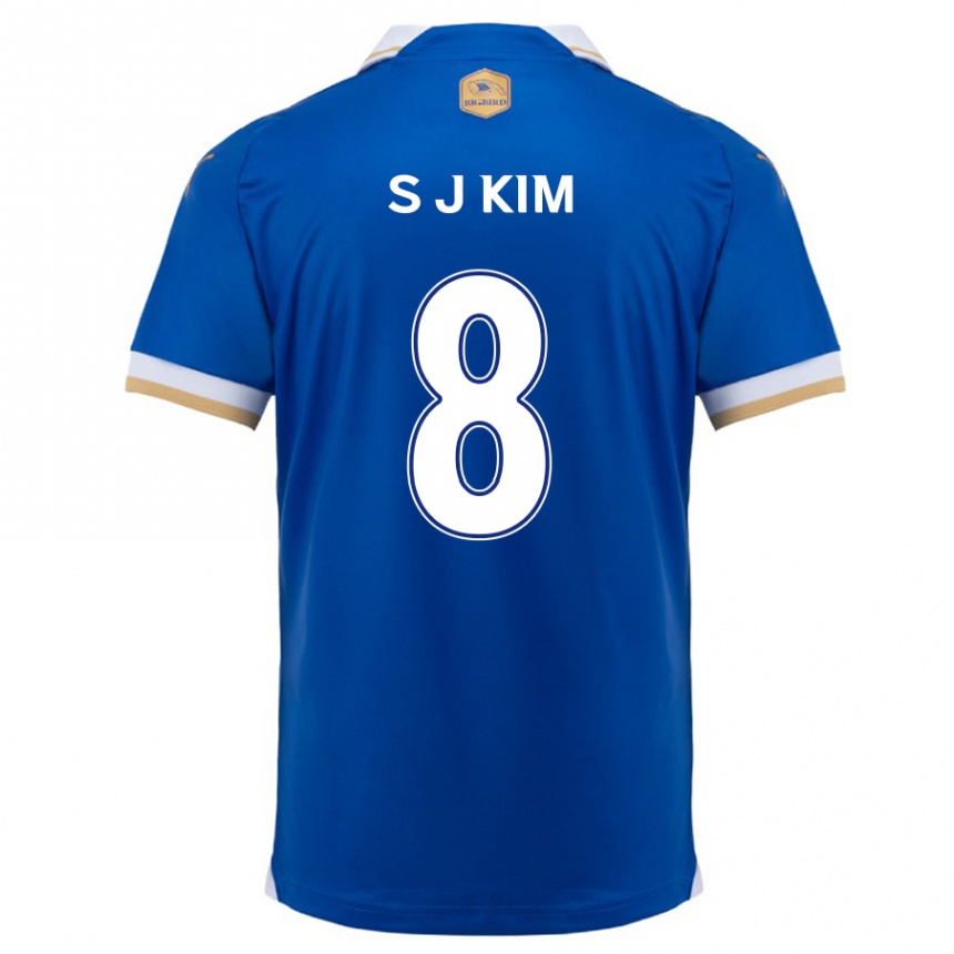 Férfi Labdarúgás Ji-Sung Kim #8 Kék Fehér Hazai Jersey 2024/25 Mez Póló Ing