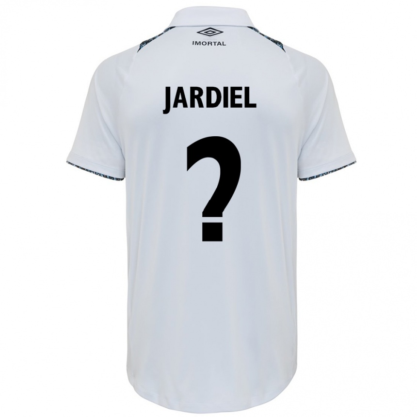 Férfi Labdarúgás Jardiel #0 Fehér Kék Idegenbeli Jersey 2024/25 Mez Póló Ing