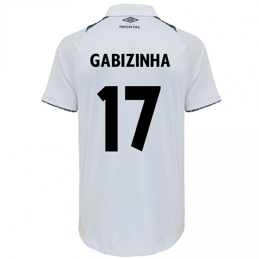 Férfi Labdarúgás Gabizinha #17 Fehér Kék Idegenbeli Jersey 2024/25 Mez Póló Ing