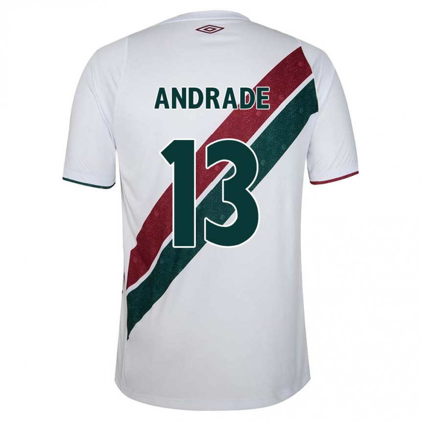 Férfi Labdarúgás Felipe Andrade #13 Fehér Zöld Barna Idegenbeli Jersey 2024/25 Mez Póló Ing