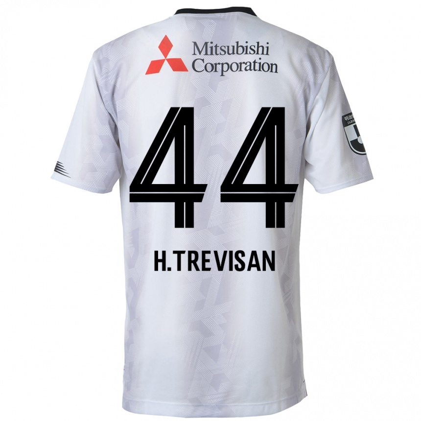 Férfi Labdarúgás Henrique Trevisan #44 Fehér Fekete Idegenbeli Jersey 2024/25 Mez Póló Ing